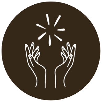 Dessin de mains de lumière pour représenter la guérison - Copyright Parenthèse avec Sylvaine